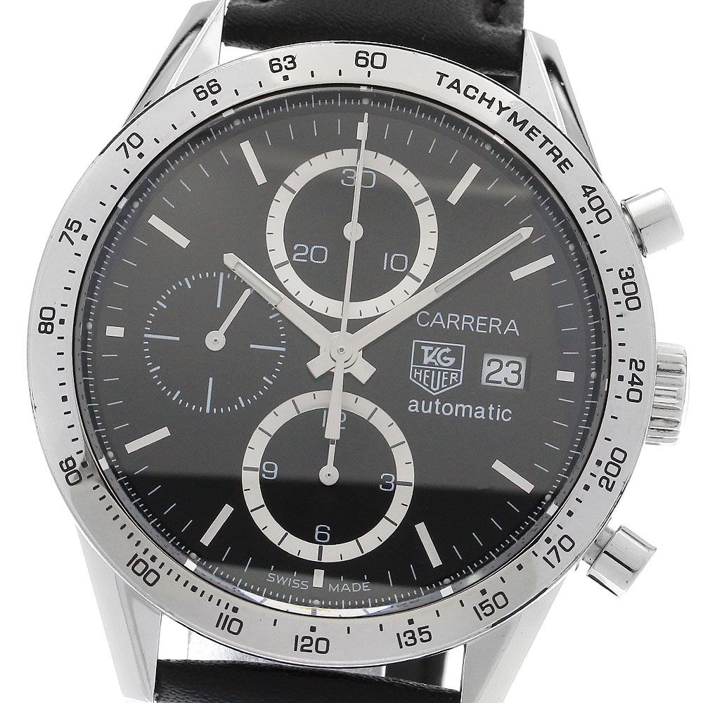 タグホイヤー TAG HEUER CV2016-0 カレラ キャリバー16 クロノグラフ デイト 自動巻き メンズ保証書付き_881900
