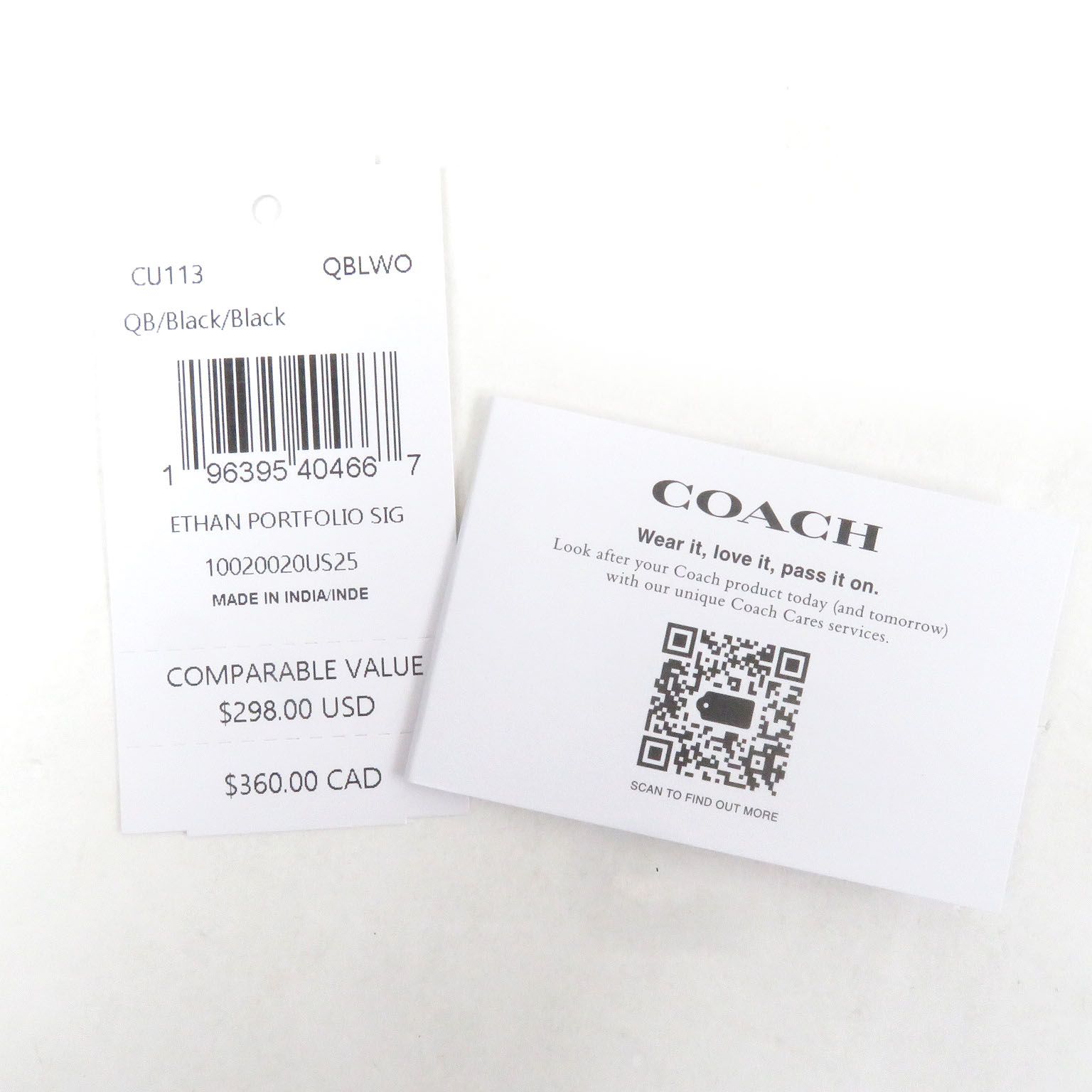 極美品□COACH コーチ CU113 イーサン ポートフォリオ・シグネチャー 
