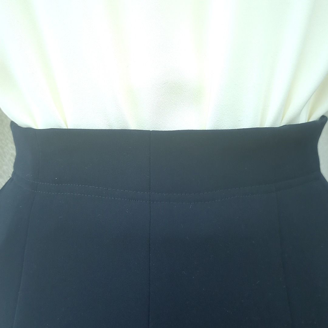 ヨーコチャン ワンピース ミディ丈 半袖 タイト ドッキング ハイ  