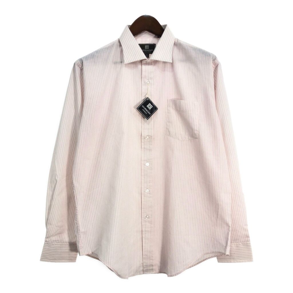 新品タグ付き 80年代 GIVENCHY ジバンシィ 長袖シャツ ストライプ