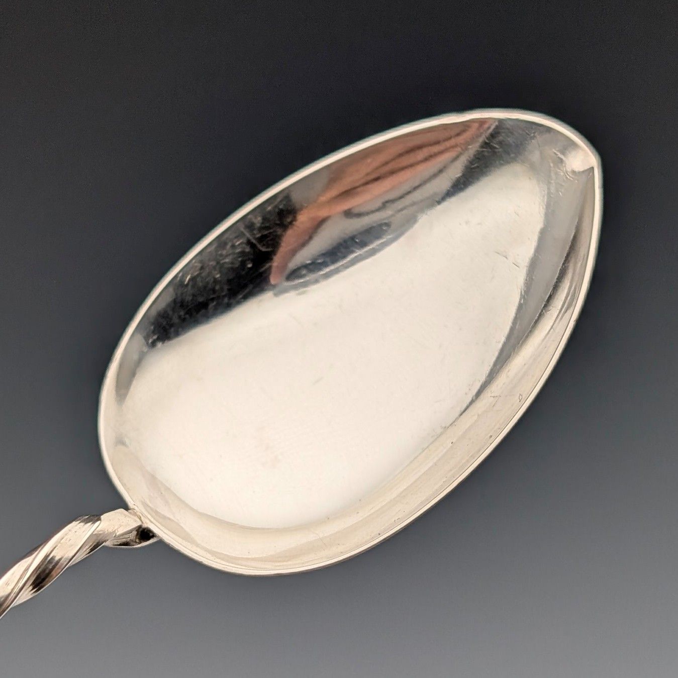 1907年 英国アンティーク 純銀製ティースプーン6本セット 計37g ケース入 William Devenport 1907年 英国アンティーク 純銀製ティースプーン6本セット 計37g