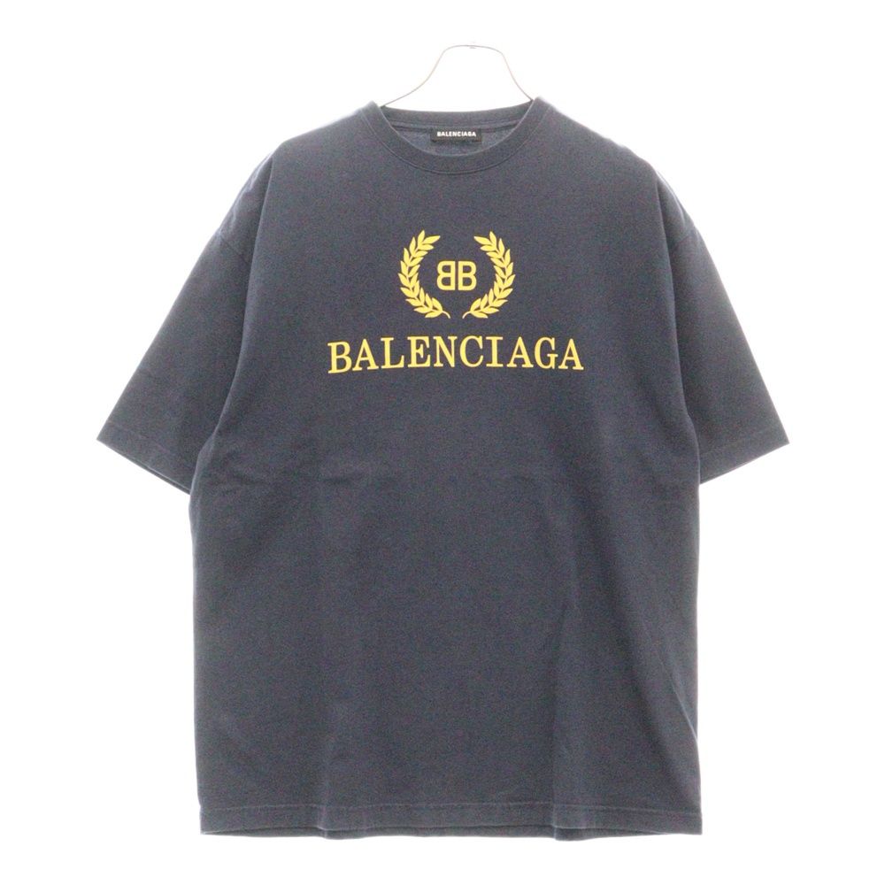BALENCIAGA (バレンシアガ) 18AW BB ロゴ プリント 半袖Tシャツ BALENCIAGA (バレンシアガ) 18AW BB ロゴ プリント 半袖Tシャツ