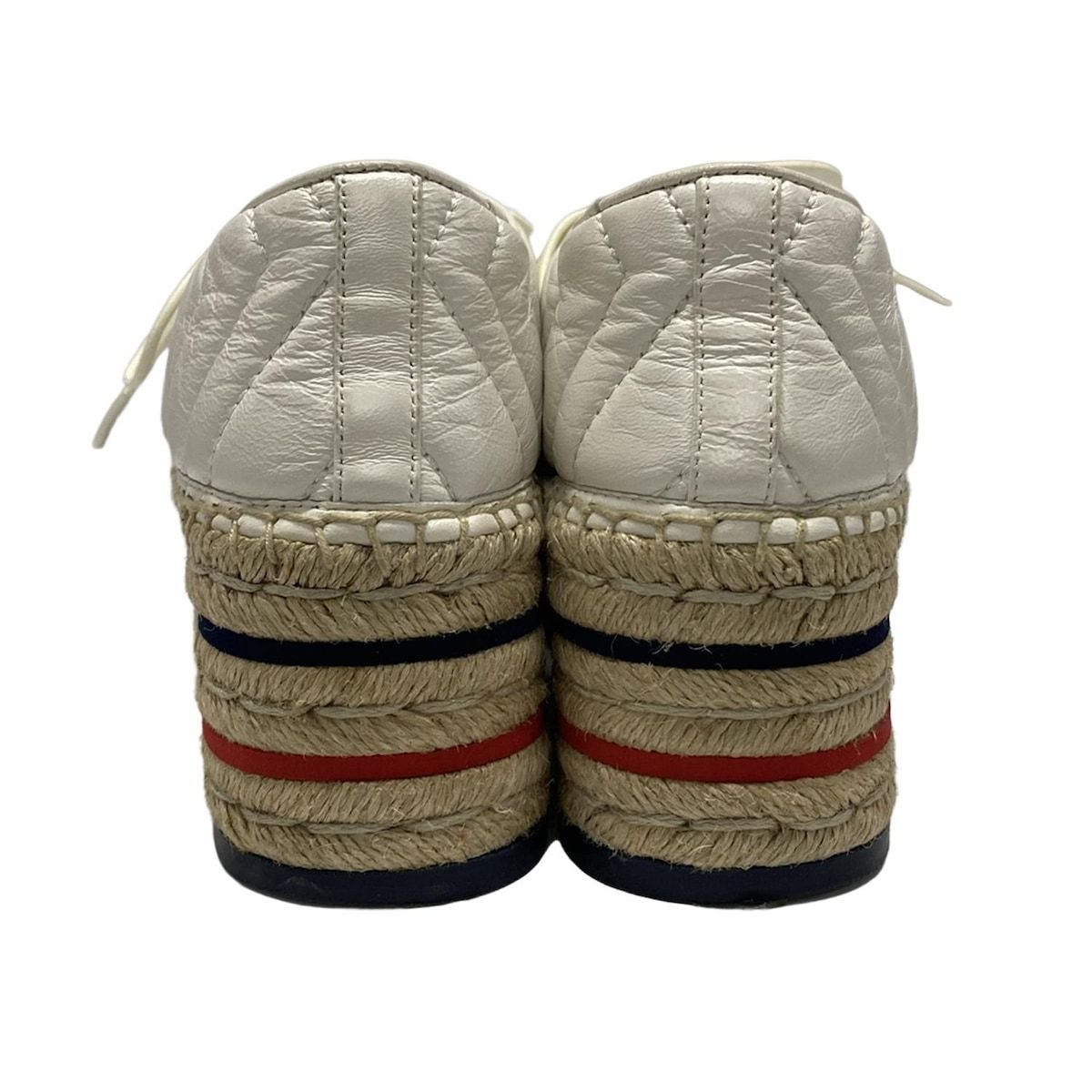 美品✨　グッチ 靴 エスパドリーユ キャンバス アイボリー　約22.5cm 楽天市場】GUCCI【グッチ】エスパドリーユ 466902 スリッポン 靴