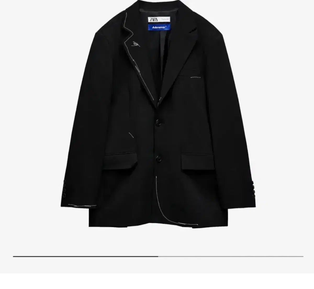 ZARA X ADERERROR オーバーサイズコート ブラック XS-S ZARA