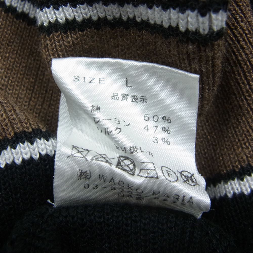 WACKO MARIA ワコマリア 23SS 23SS-WMK-KN12 STRIPED KNIT JACQUARD