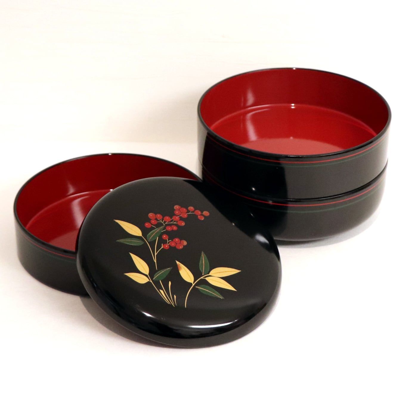 丸型・三段・重箱・No.200724-44・梱包サイズ60 - メルカリ