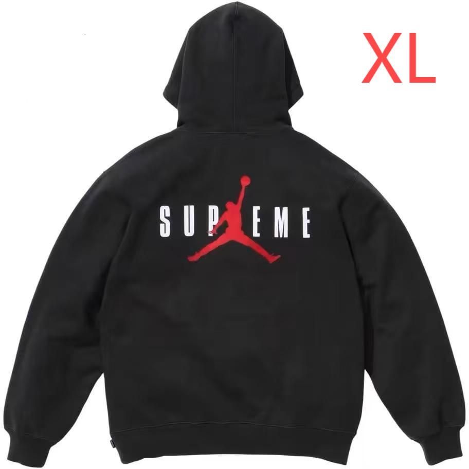 期間限定特典 Supreme Jordan パーカー XL 黒 - メルカリ