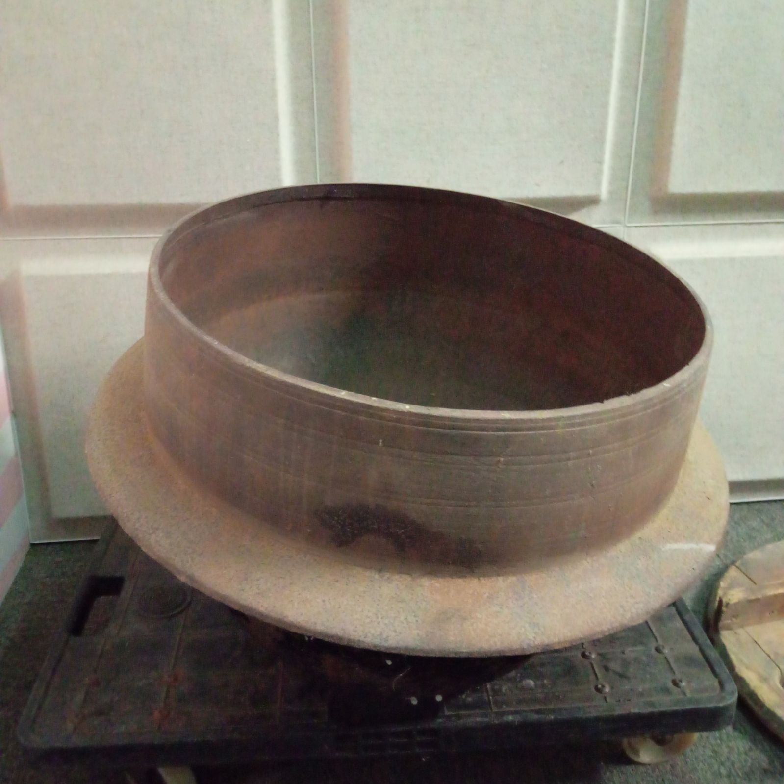 ◯ 鉄釜 最新 釜 羽釜 昭和 レトロ アンティーク ◯ 鉄釜 重量12キロ