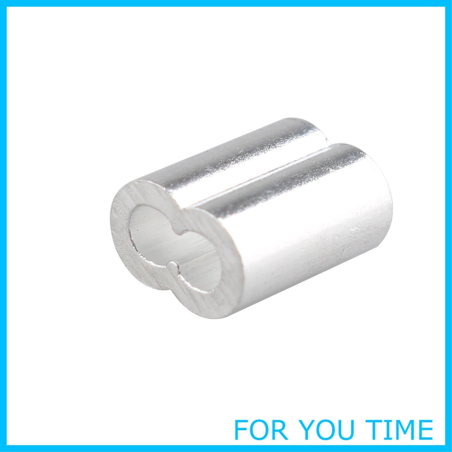 8フォント スチールワイヤーロープアルミ クリップ