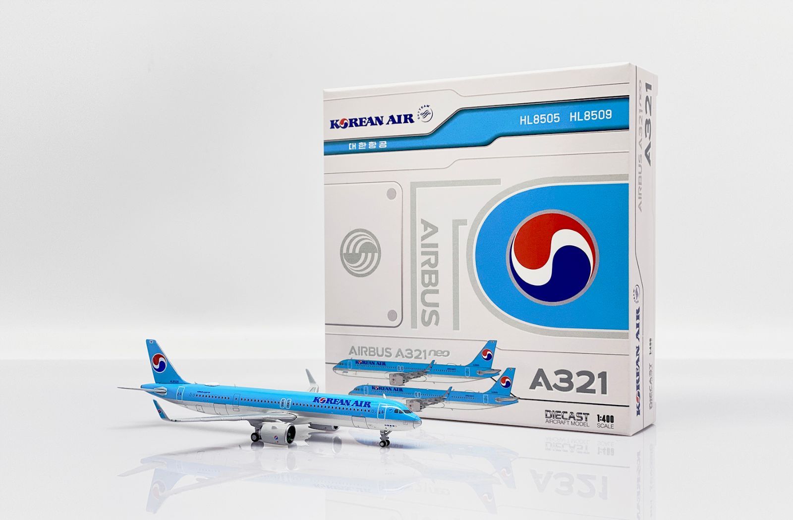 Jcwings 大韓航空 A321neo HL8505 1/400 www.JetCollector.com: Korean Air A321neo HL8505 1:400 Scale