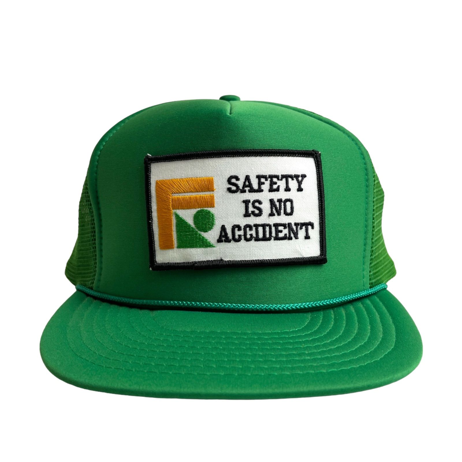 【キャップ/帽子】SAFETY IS NO ACCIDENT (セーフティイズノーアクシデント) ワッペン メッシュキャップ  トラッカーキャップ