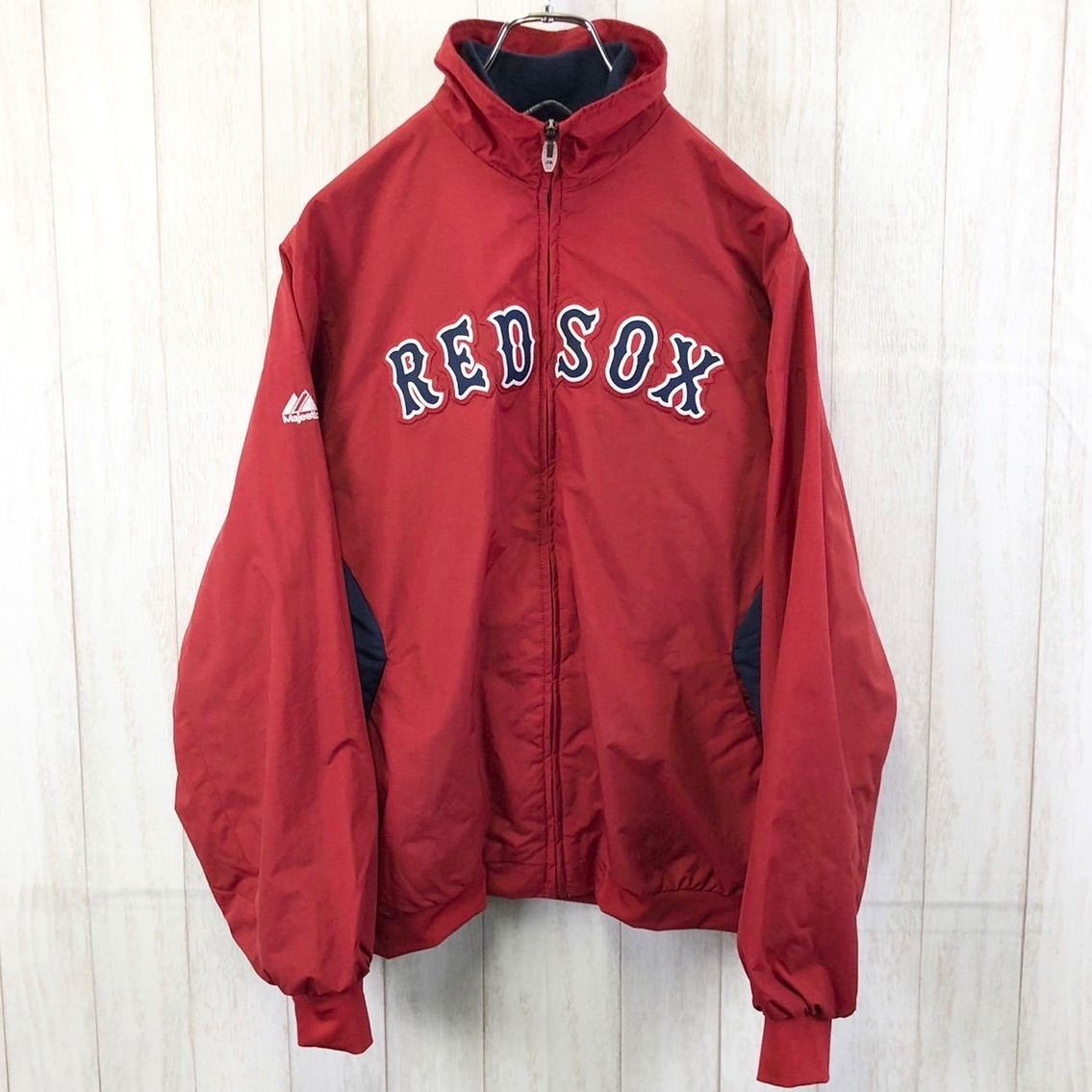 秋冬ものの古着Majestic BOSTON RED SOXフリース裏地 XL ジャケット