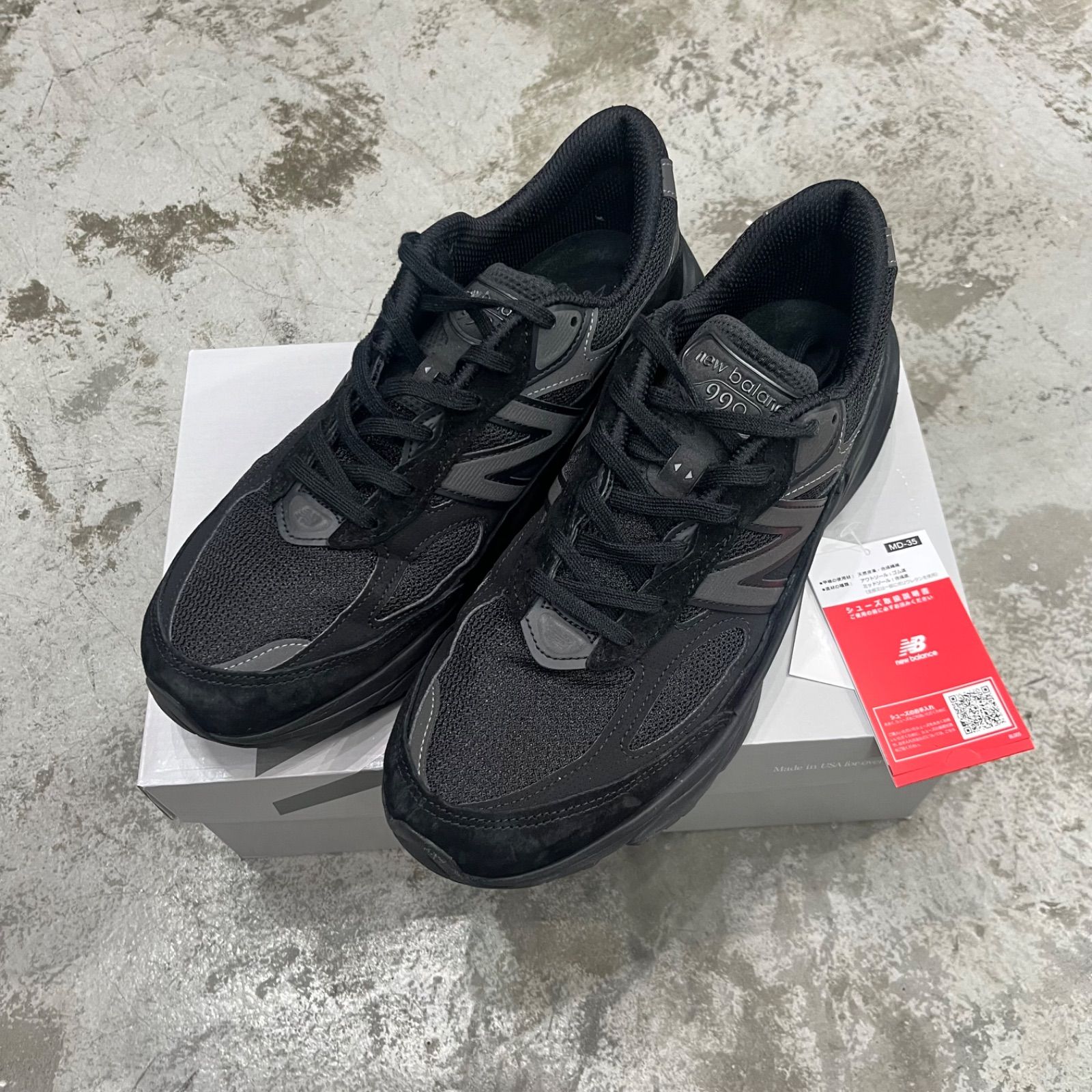 国内正規 New Balance 990V6 Triple Black トリプルブラック 