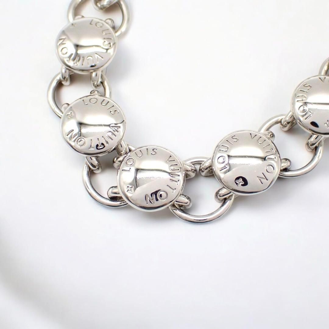 使用少 付属品有 ルイヴィトン LV スタッズ ブレスレット シルバー 2271 使用少 付属品有 ルイヴィトン LV スタッズ ブレスレット シルバー