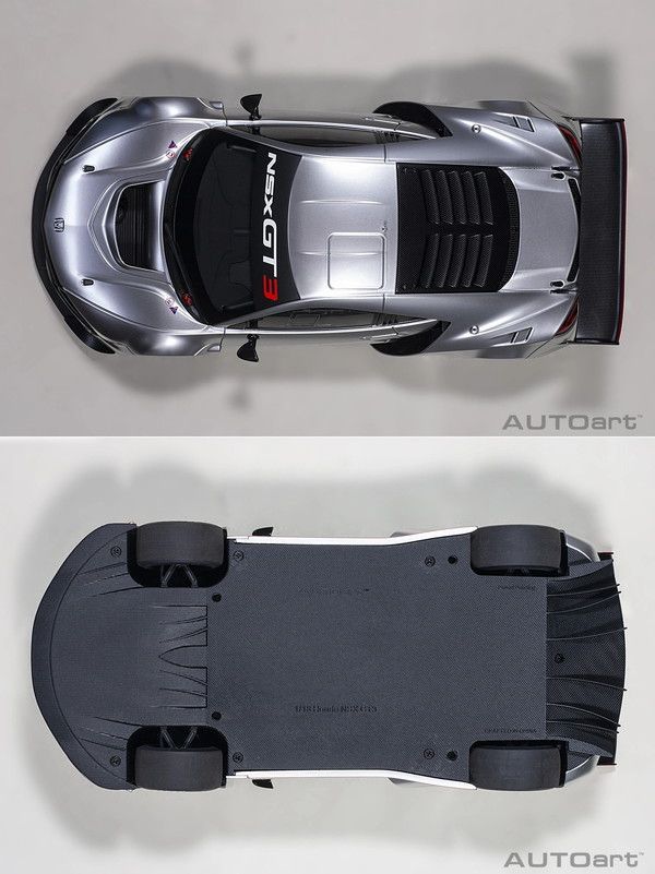 新品 AUTOart 1/18 ホンダ NSX GT3 2018 ハイパー・シルバー