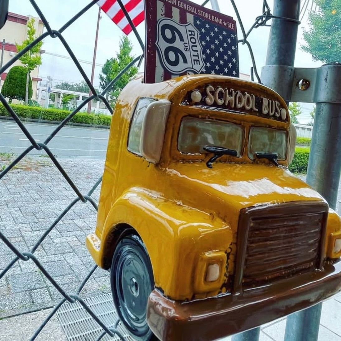 アメリカン スクールバス ディスプレイプランター ③ 小物入れ インテリア小物 アメリカン スクールバス ディスプレイプランター ③ 小物入れ