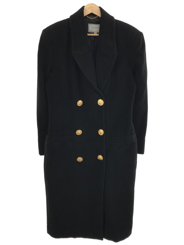 ヴェルサーチ ブラック ゴールドボタン コート Versus Versace ヴェルサス ヴェルサーチ ゴールド メデューサ