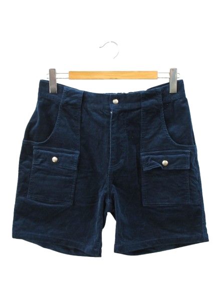 フェルコ FELCO STRECH CORDUROY BUSH SHORTS ストレッチコーデュロイ ブッシュショーツ M ブルー ショートパンツ ハーフパンツ ボトムス