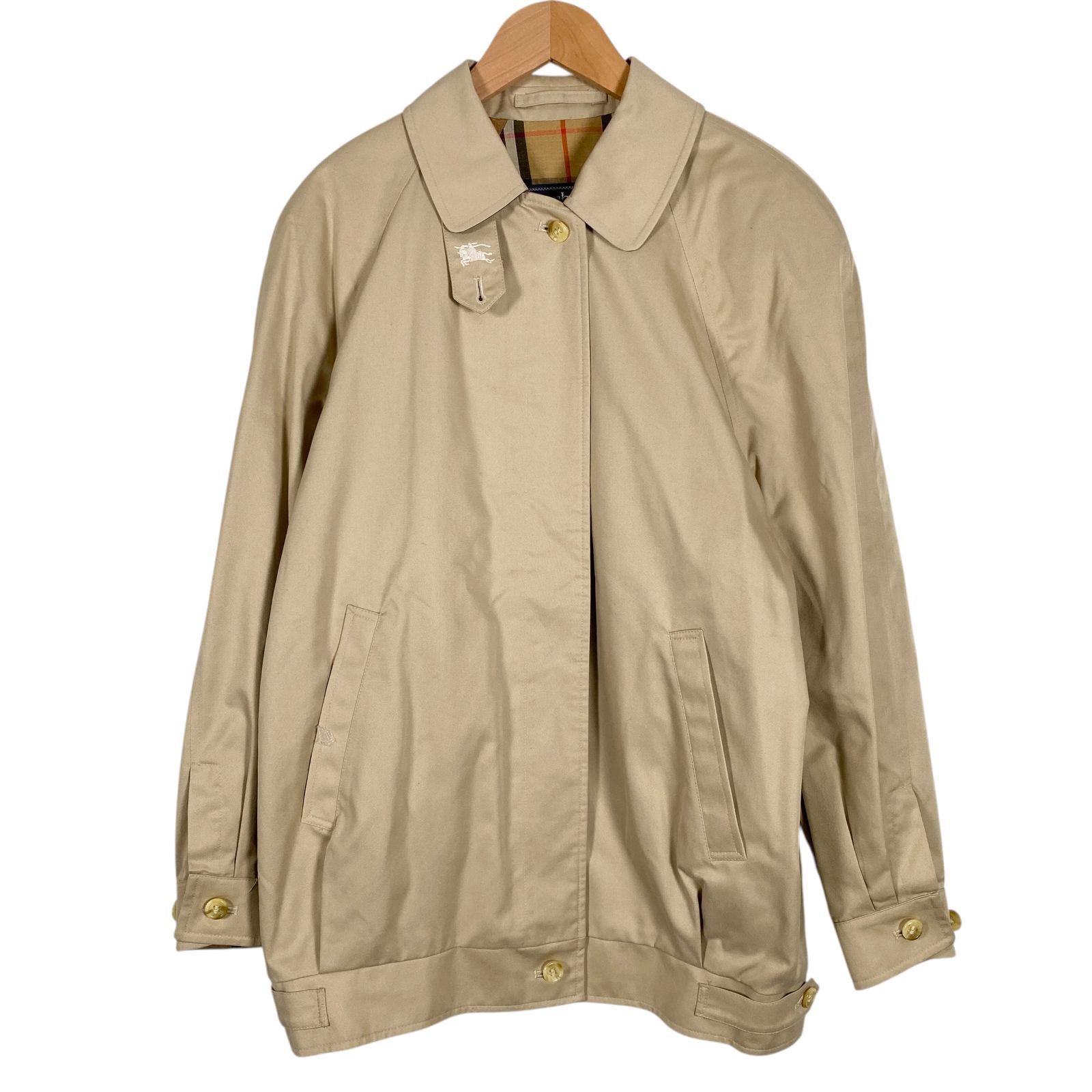 バーバリー スイングトップ ジップ ブルゾン XL ノバチェック ベージュ