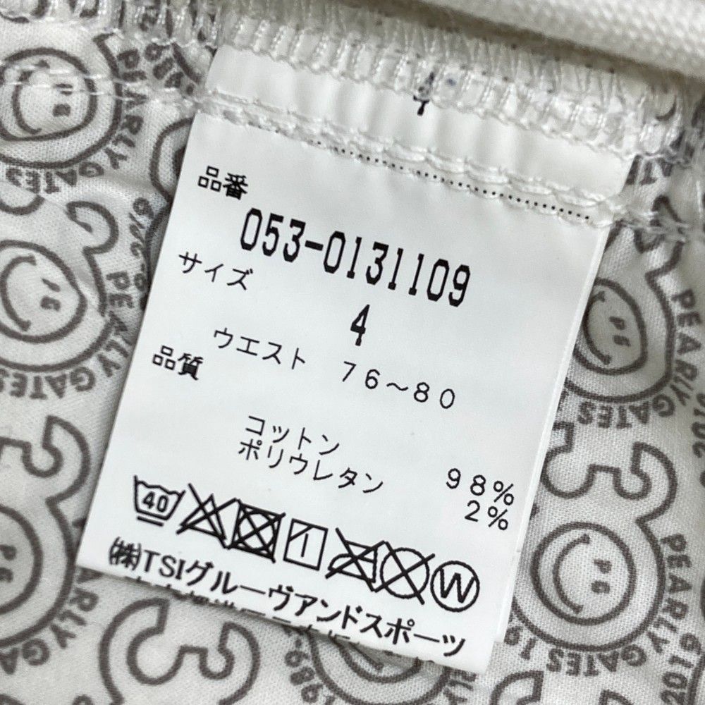 新品未使用タグ付　30周年モデル　パーリーゲイツ　パンツ　サイズ4 パーリーゲイツ30周年パンツ PEARLY GATES パーリーゲイツ 30周年