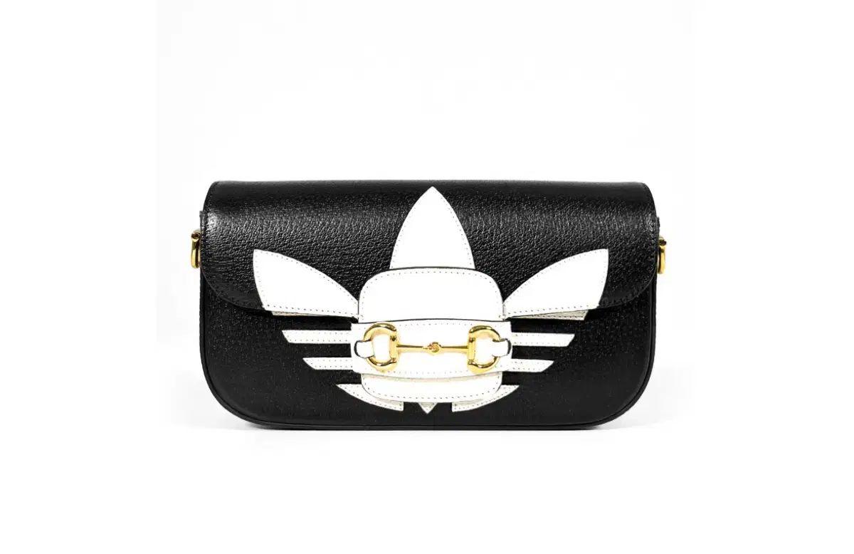 Gucci GUCCI グッチ x adidas アディダス 女性 レディース ホースビット 1955 フラップ クロスバッグ ブラック