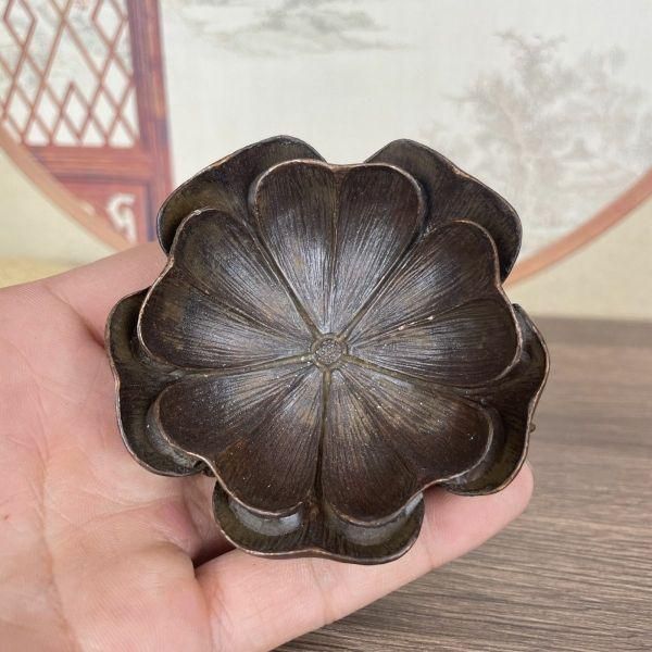銅製 玉蘭筆洗 蓮華蓮の葉筆洗 書道具 文房具 置物 装飾品 工芸 銅製 玉蘭筆洗 蓮華蓮の葉筆洗 書道具 文房具 置物 装飾品 工芸