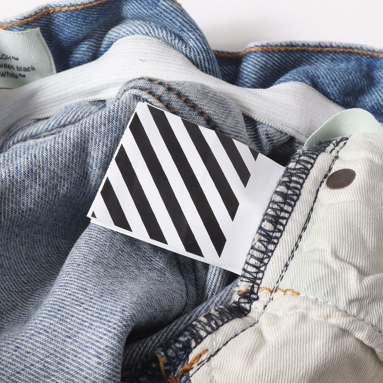 激安！特価品 美品】OFF-WHITE オフホワイト パンツ サイズ:32 / アイコン刺繍 パンツ