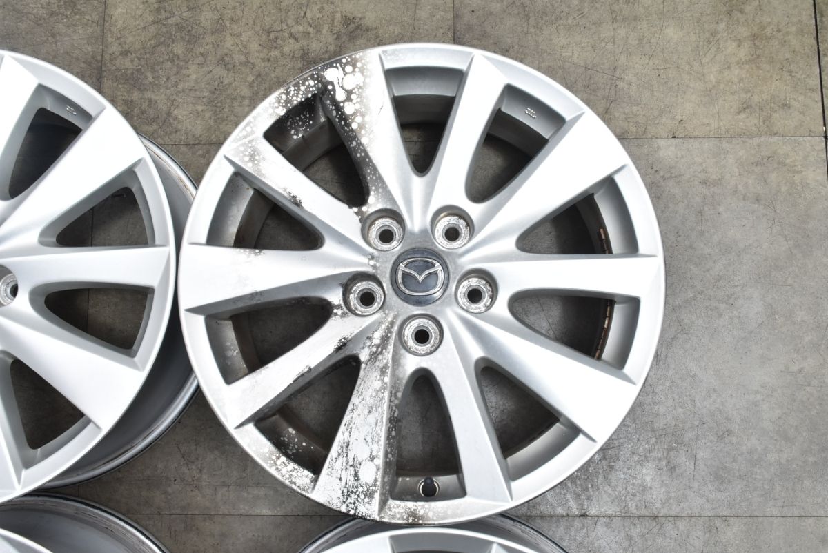 人気ブランドも送料無料！ 交換用に マツダ CX-5 純正 17in 7J 50 PCD114.3 4本セット CX-3 CX-30 MX-30 CX-8 アクセラ 流用 ノーマル戻し スタッドレス用に