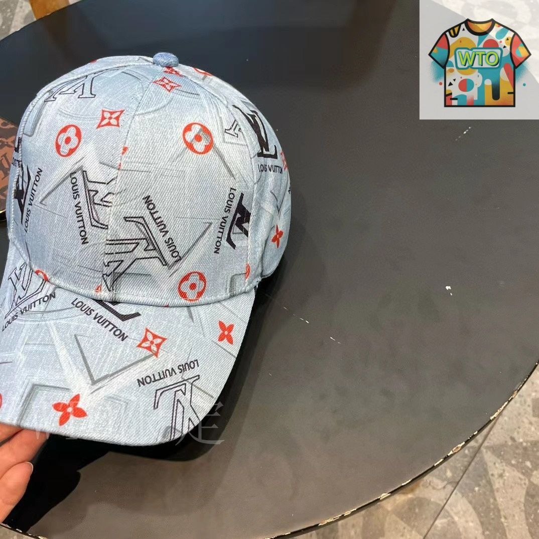 Louis Vuitton デニムベースボールキャップ ブランドlvキャップ デニム UVカット uv メンズ レディース 春夏