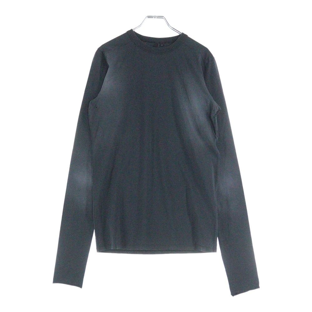 entire studios エンタイア スタジオ PRIMER LONG SLEEVE 汚れ加工 ロングスリーブ 長袖Tシャツ ブラック ES2262WBM