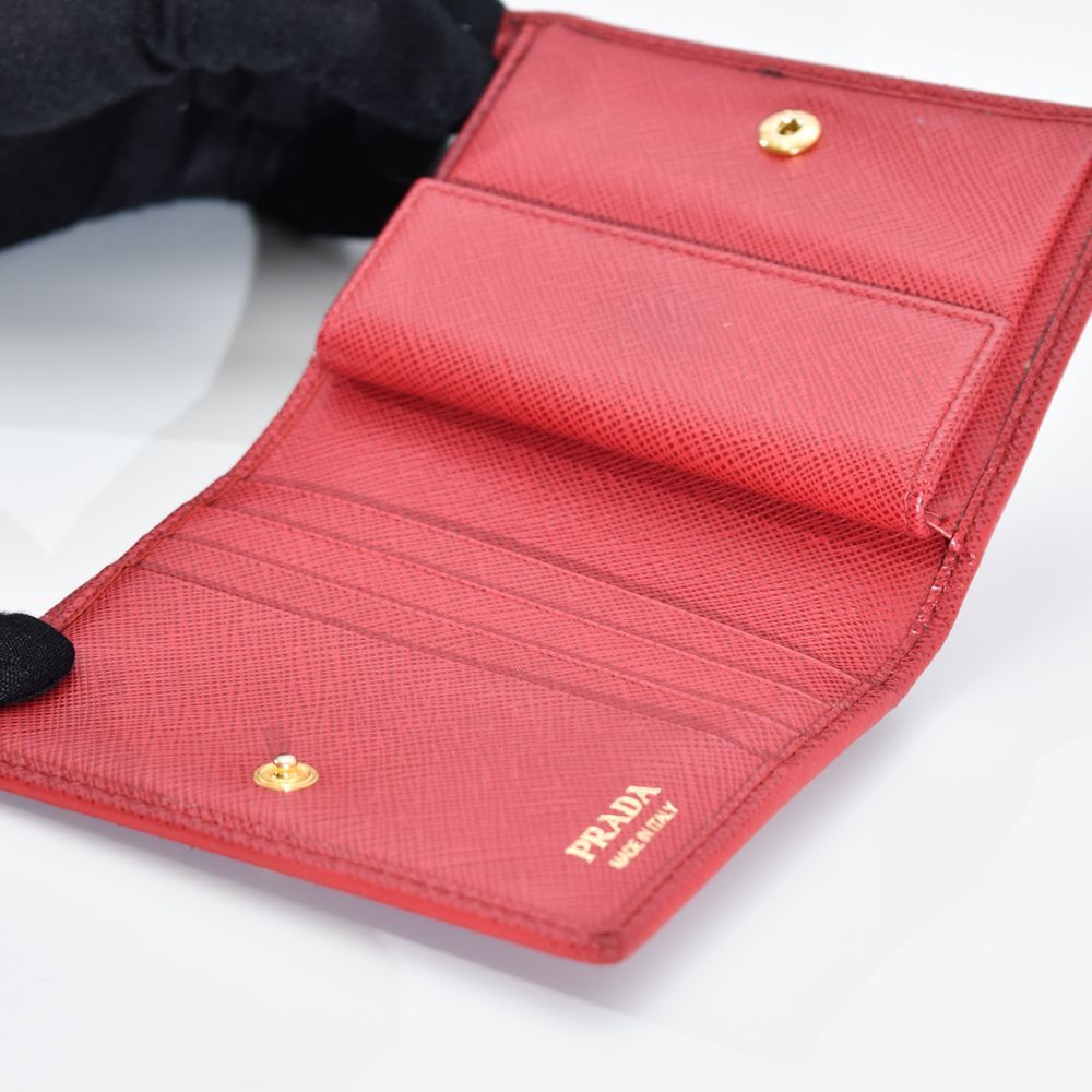 中古USED PRADA 財布 2つ折 サフィアーノ 1MV204 2250002508020 中古USED PRADA 財布 2つ折 サフィアーノ 1MV204 2250002508020
