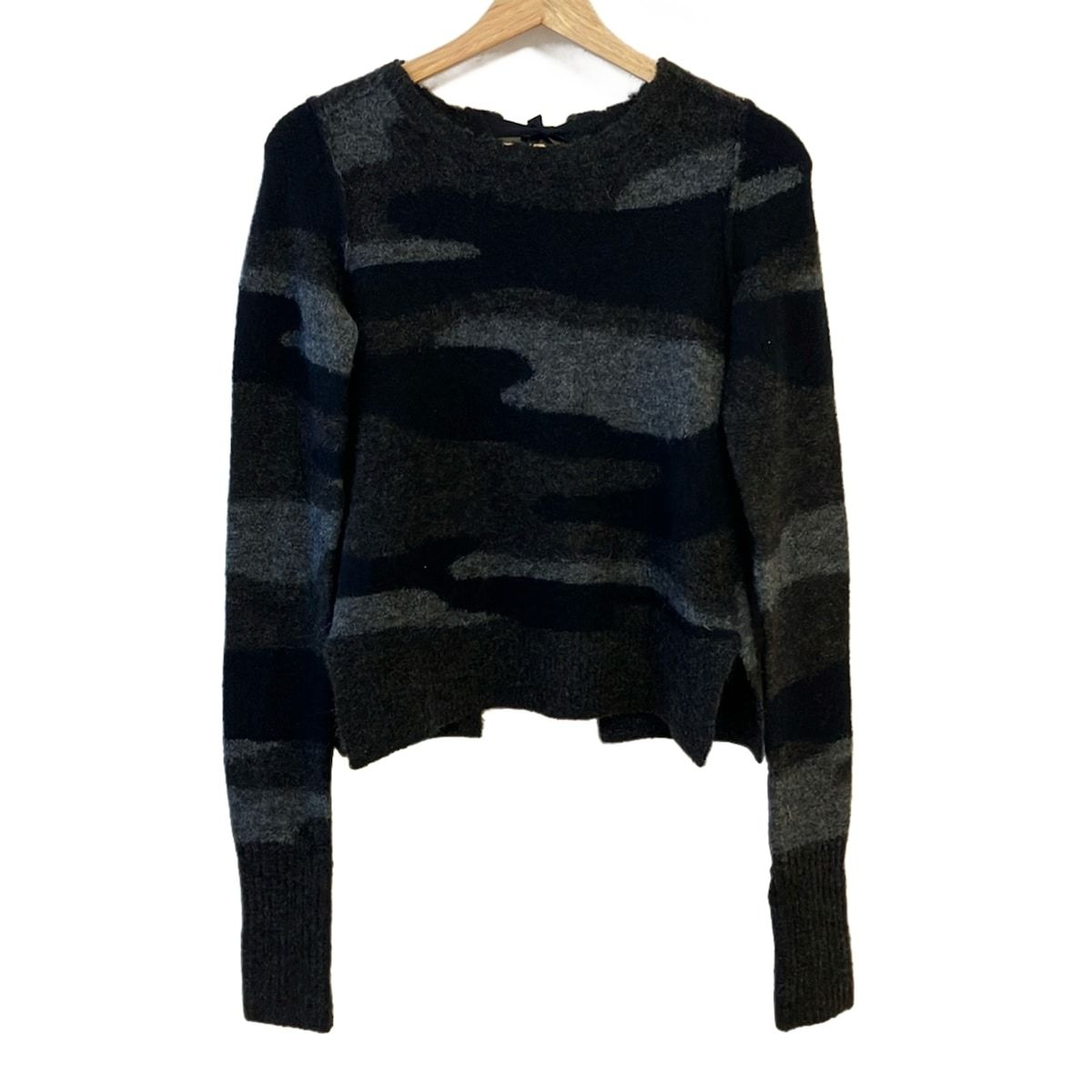 ISABEL MARANT ETOILE(イザベルマランエトワール) 長袖カットソー サイズ36 S レディース美品  - ダークネイビー×アイボリー×ブラウン ISABEL MARANT ETOILE(イザベルマランエトワール) 長袖カットソー