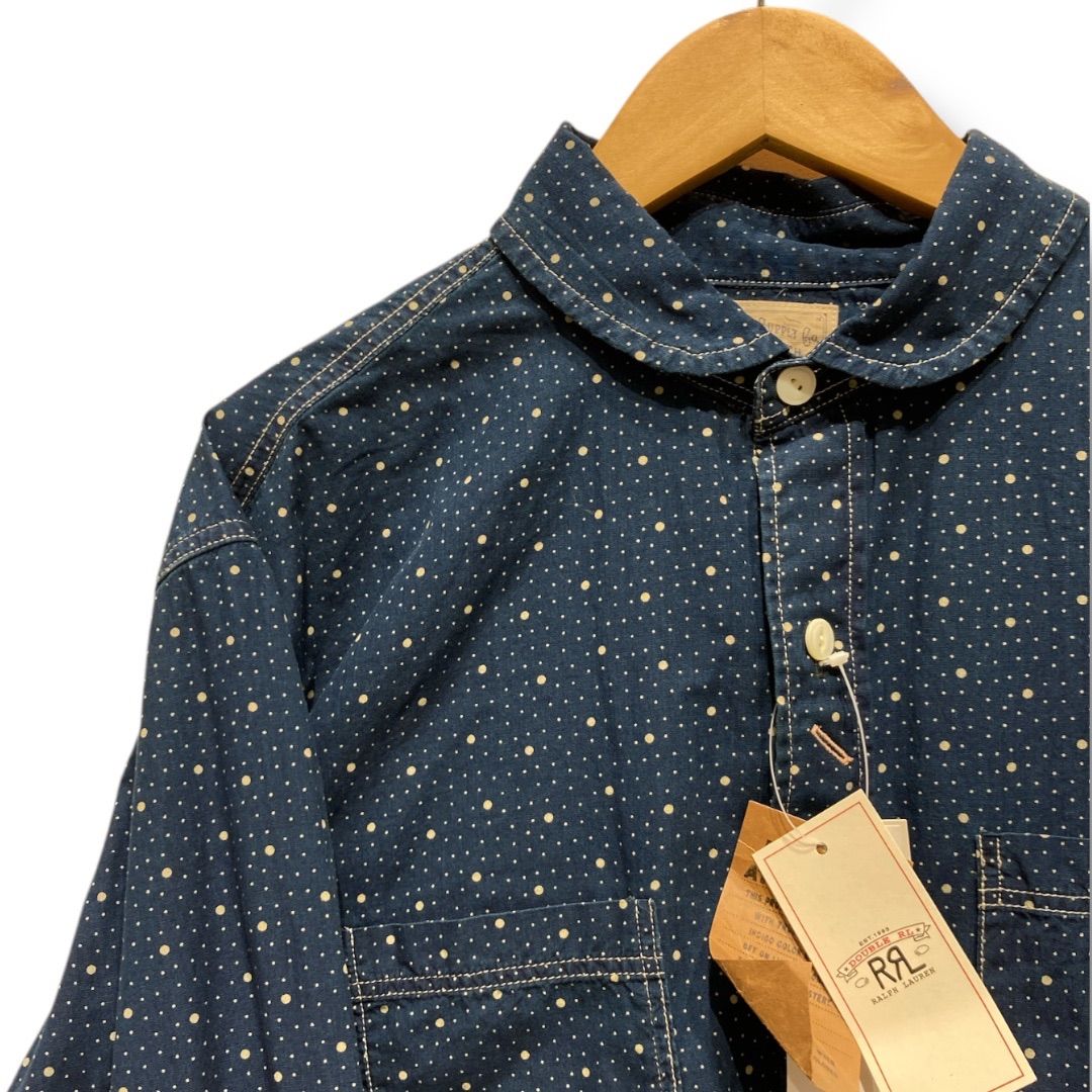 新品 未使用 タグ付き RRL ダブルアールエル INDIGOCLOTH ドット