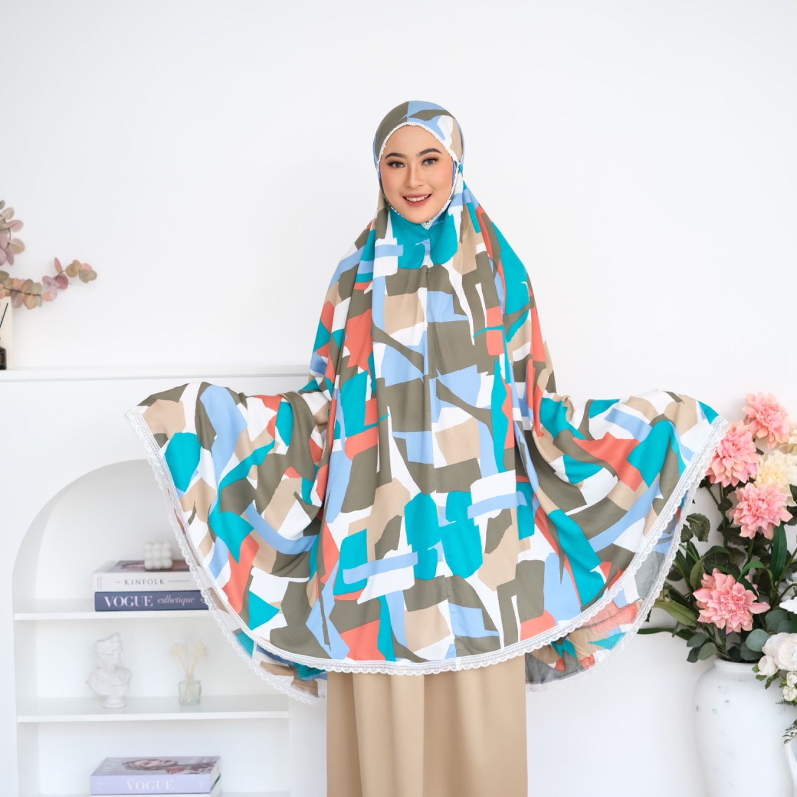 WOMEN'S MOSLEM WEAR PRAYING WEAR MOSLEM PRAYING CLOTH JASMIN RAYON