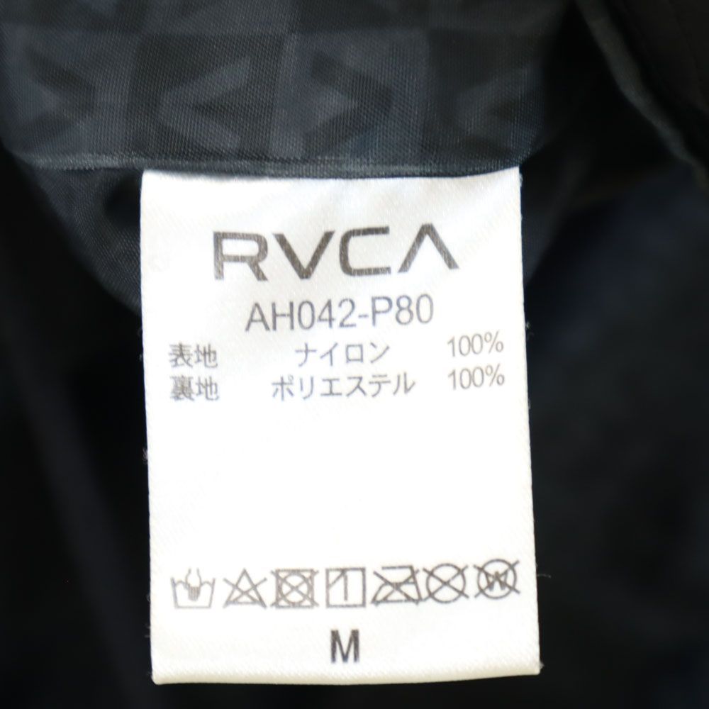 ロカウェア ナノユニバース コラボ バックプリント コーチジャケット M ブラック ROCAWEAR メンズ 古着 【240419】