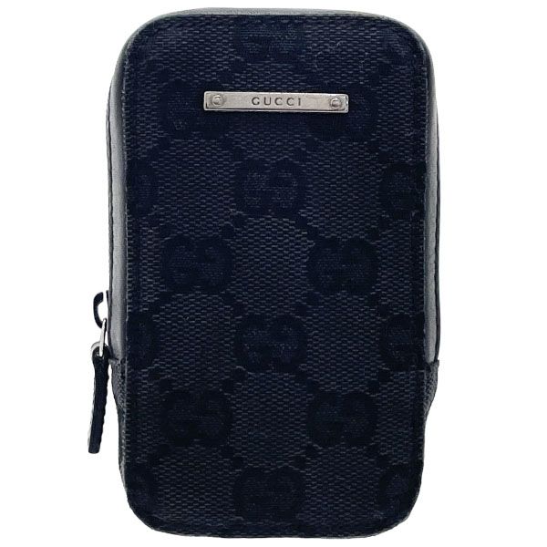 グッチ シガレットケース GGキャンバス レザー 革 ブラック 黒 92767 GUCCI タバコケース たばこケース 煙草入れ たばこ入れ アイコスケース iQOSケース ポーチ 小物入れ ブランド小物