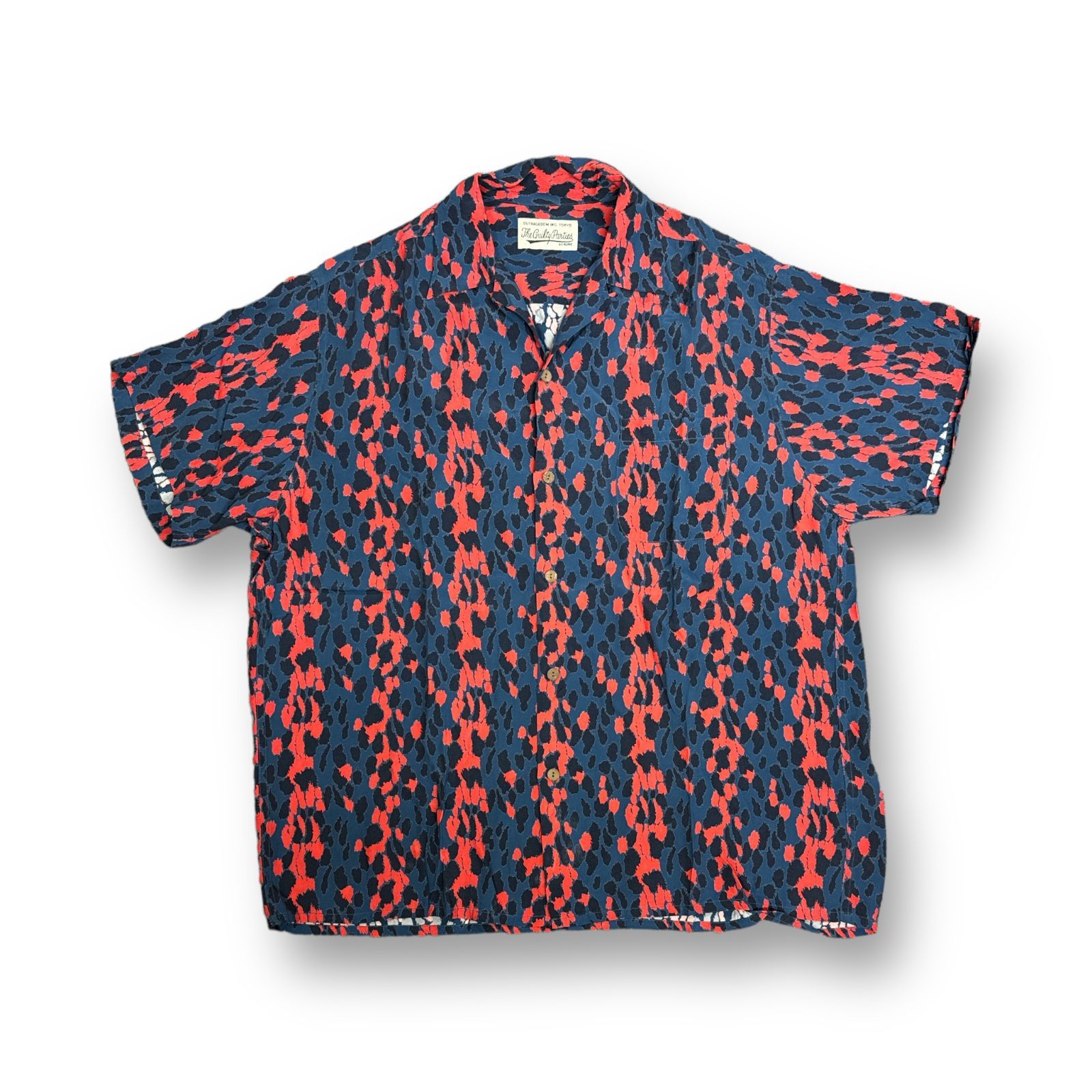 WACKO MARIA 21SS HAWAIIAN SHIRT S／S TYPE 6 オープンカラー レオパード アロハ ハワイアンシャツ ワコマリア  21SSE-WMS-HI07 ブルー XL 54864A7 - メルカリ