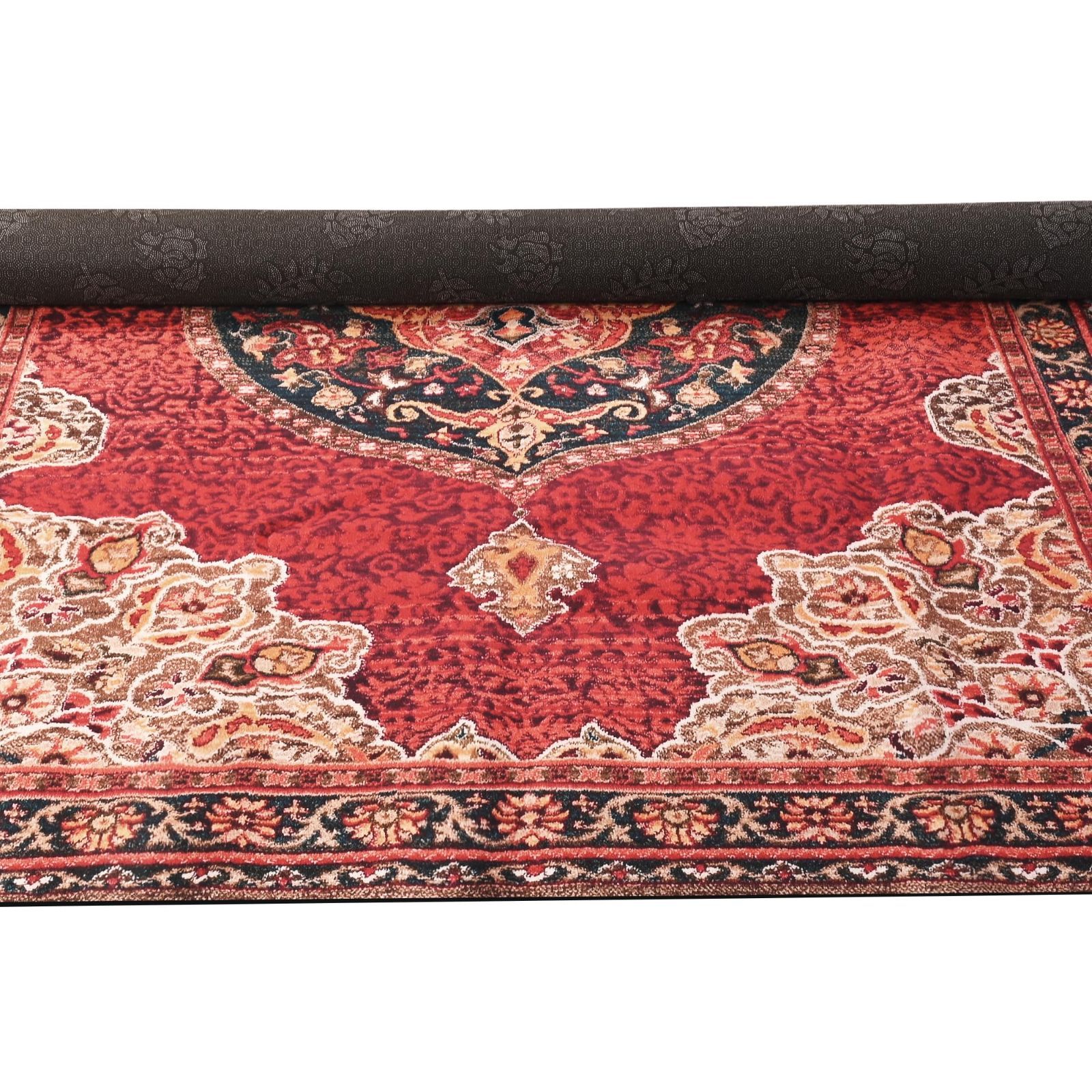 180 250 0.5cm レッド マット センターラグ ペルシャ柄 3畳 ウォッシャブルカーペット オールシーズン カーペット ラグ 洗える ペルシャ絨毯風 ペルシャ風 グラムスタイル uyoyous MARWIL-DEMENAGEMENTS_CH