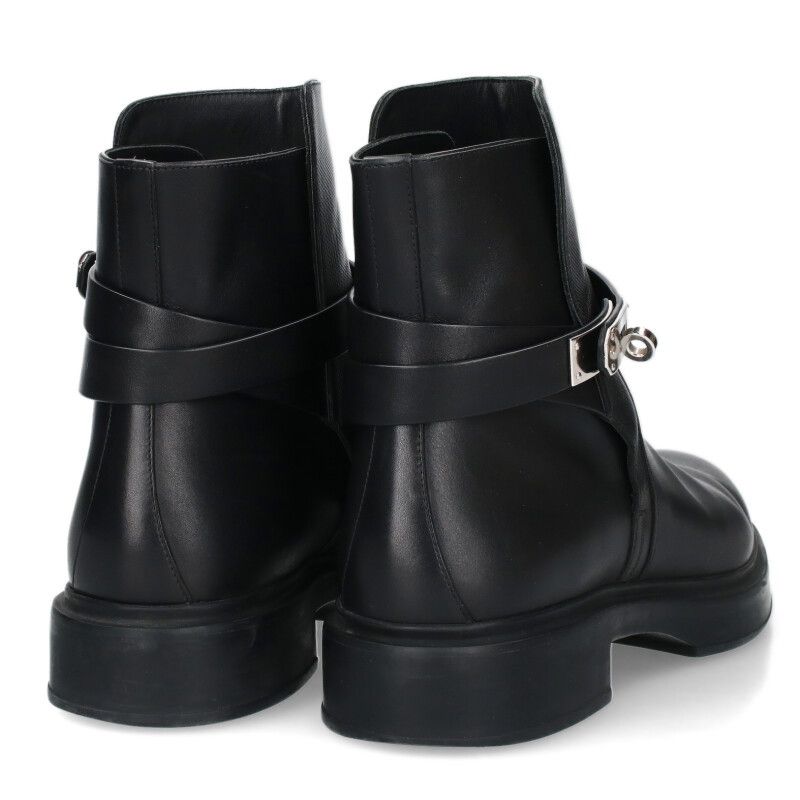 エルメス ケリー金具付きストラップレザーブーツ メンズ 42 - メルカリ 