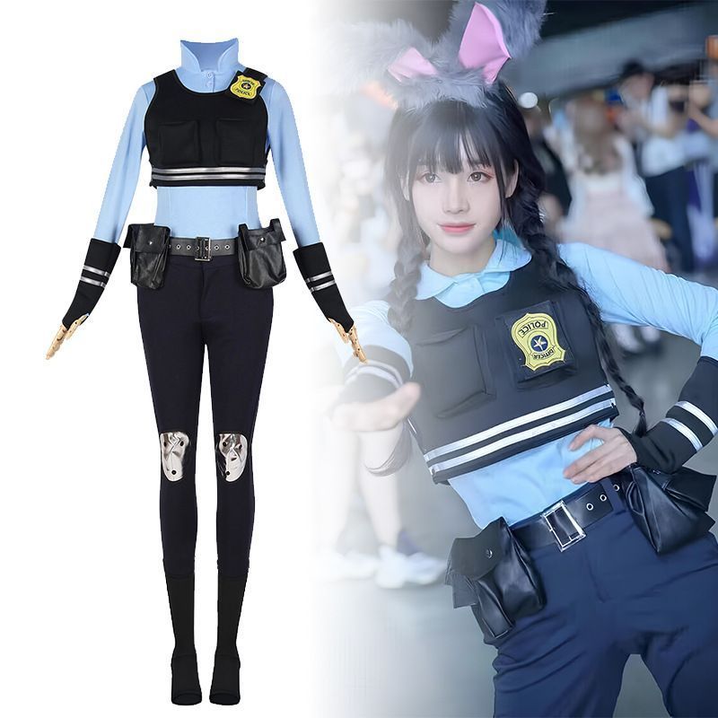 ズートピア ジュディ コスプレセット Amazon.co.jp: ズートピア ジュディ コスプレ衣装 帽子付き 11点