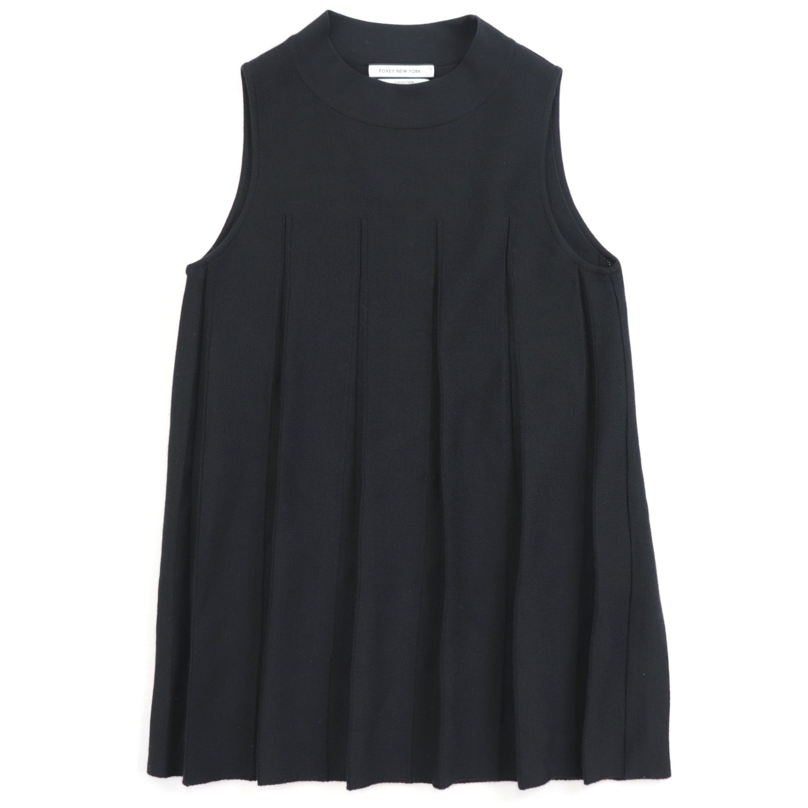 美品 フォクシー ニューヨーク プリーツ ニット チュニック レディース  