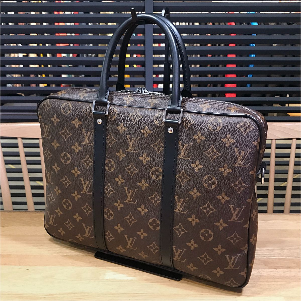 LOUIS VUITTON ルイ ヴィトン モノグラムマカサー PDJ ポルトドキュ