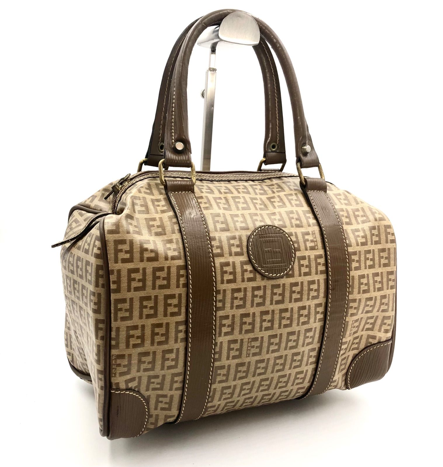 ✨希少✨フェンディ ハンドバッグ ミニ ズッキーノ キャンバス レザー