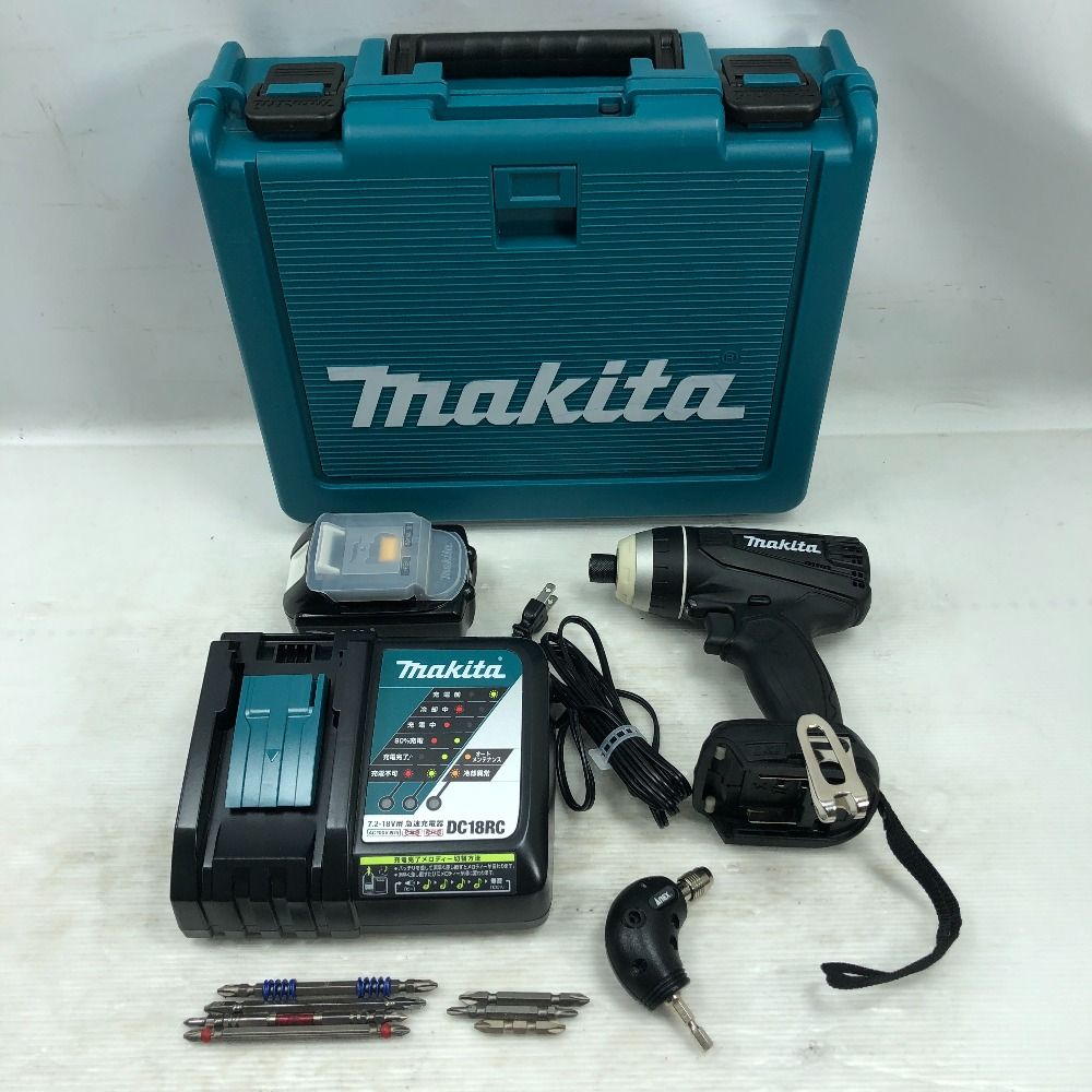 MAKITA マキタ 締め付け工具 インパクトドライバ 充電器 充電池1個付 TP141D ブラック