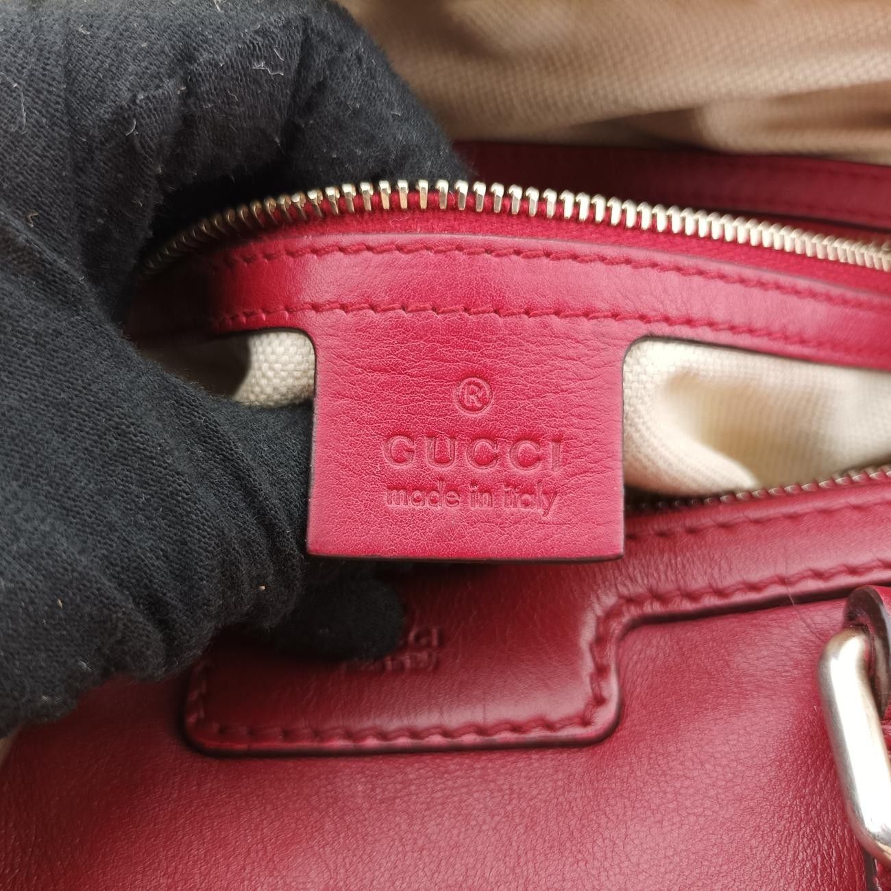 グッチGucciマイクログッチシマレッドレザー269876A012136825