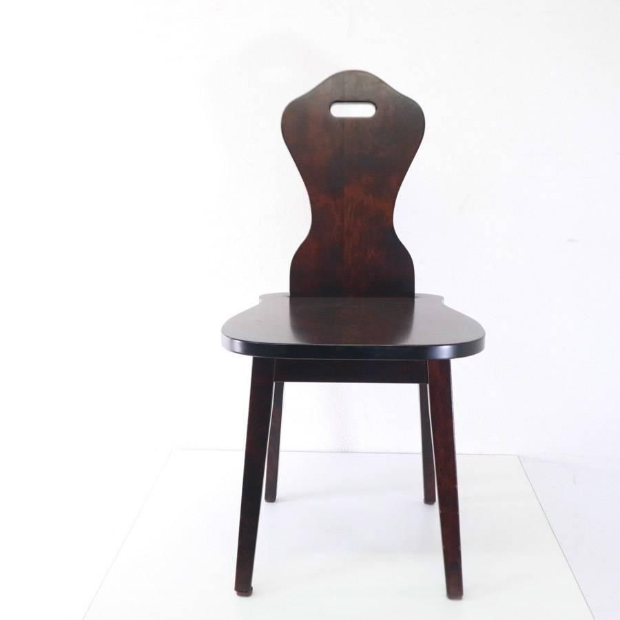 旭川家具 和光 旭民 樺材 デスクチェア 小椅子 北海道優良道 268h04