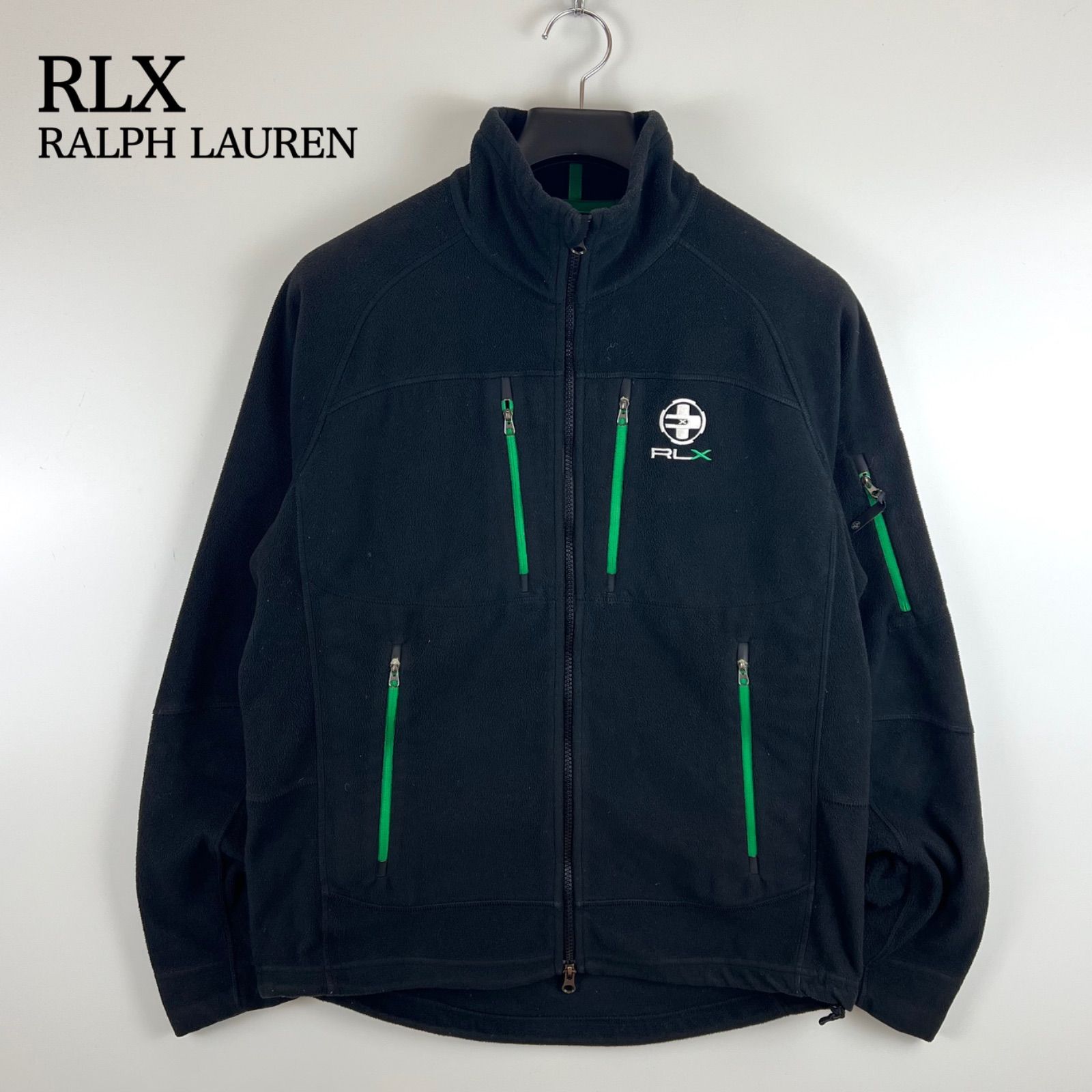 RLX RALPH LAUREN fleece jacket golf BLK Green Men