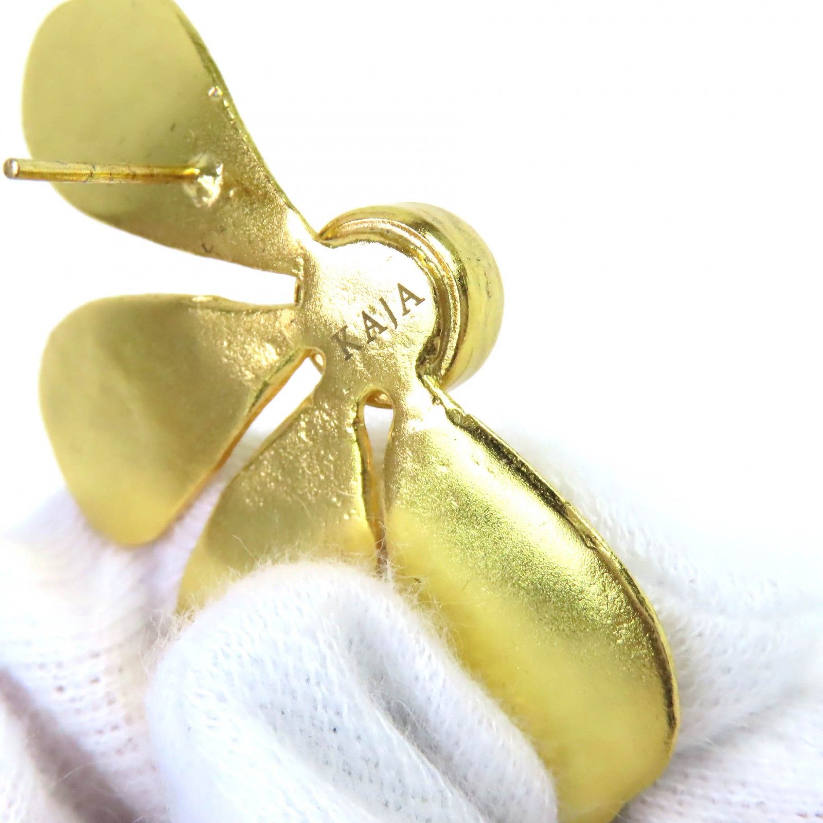 【toko】カジャビジュー KAJA BIJOUX フラワーピアスのみ 極美品△KAJA BIJOUX カジャビジュー Charlotte Flower Pierce