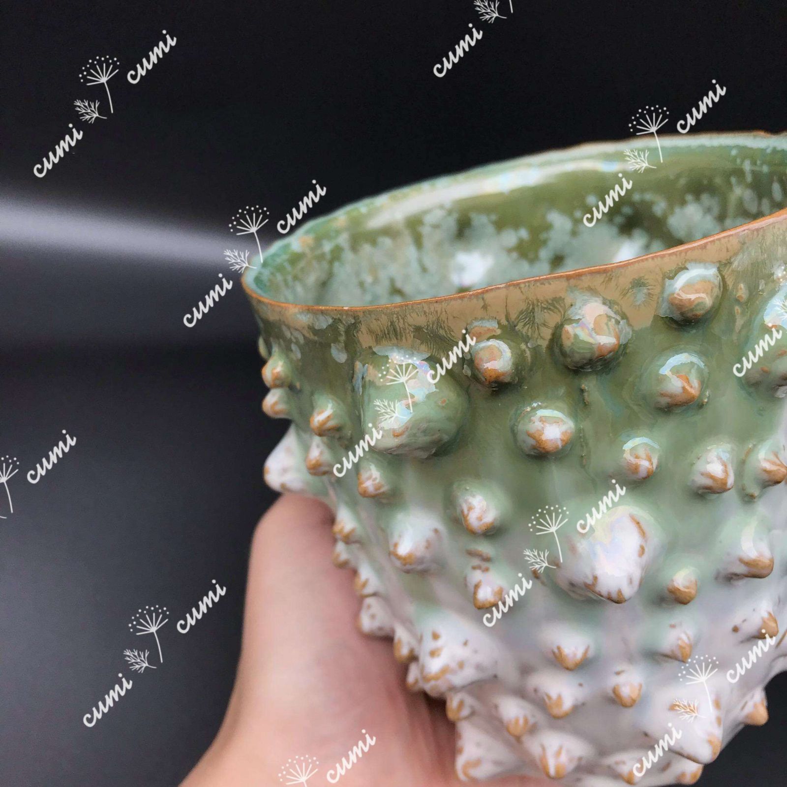 【未使用　値下げ】陶器 本田星陶所】ブルーシルエット「静寂」 ぐい呑みと片口 | 藤巻百貨店