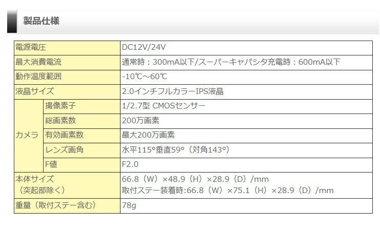 HDR003 ドライブレコーダー